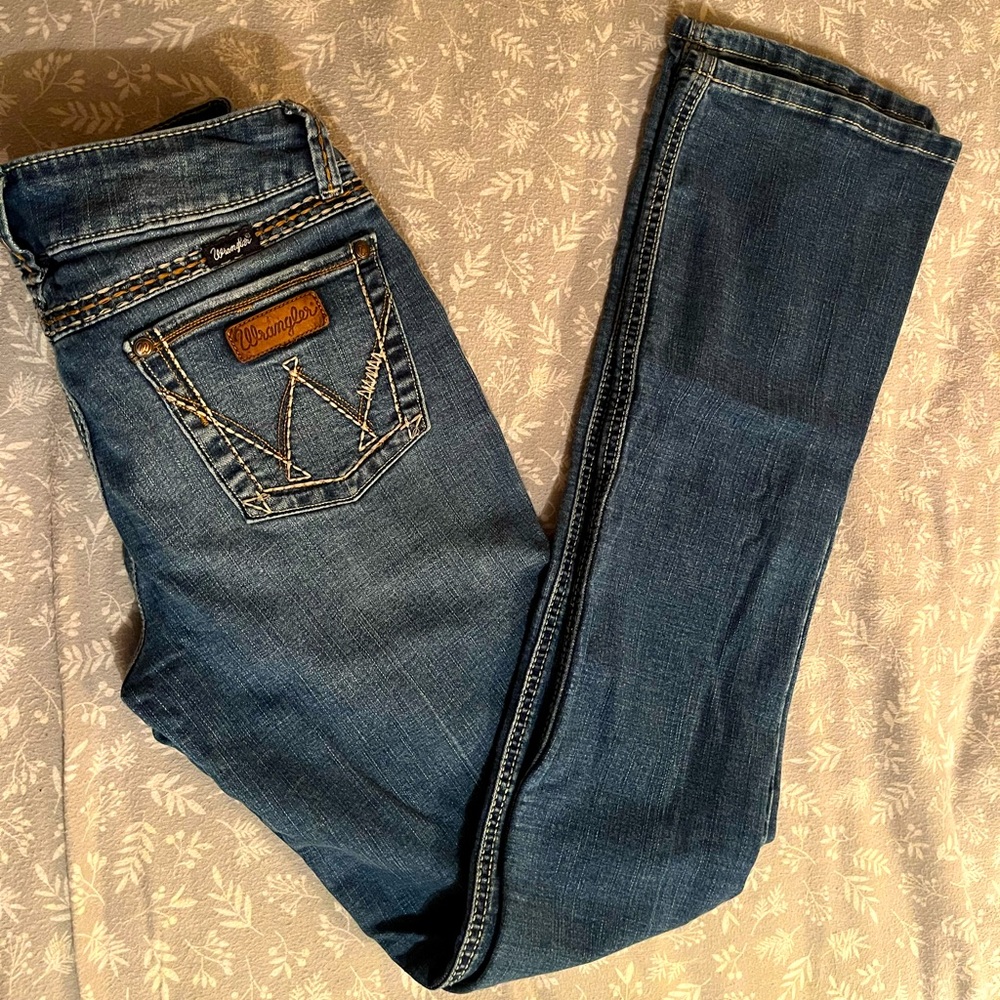 Bootcut(mini flare) *Wranglers* new without tags! Vintage medium/dark wash!